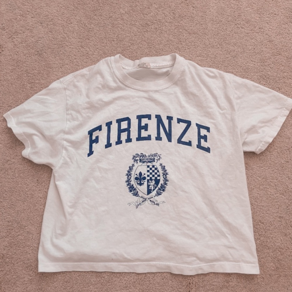 brandy cropped tee